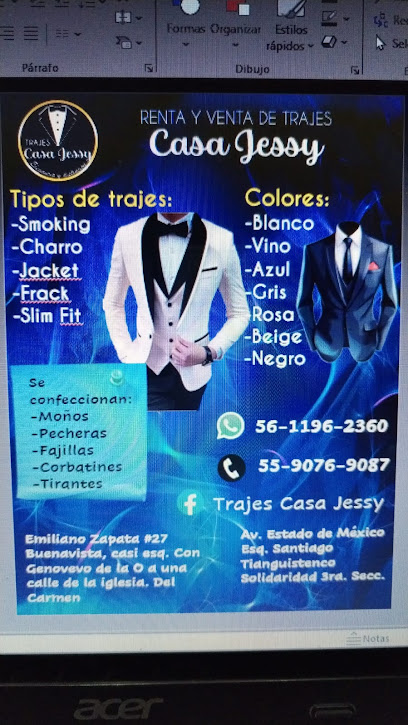 Alquiler de smoking casa Ayala en Mexico