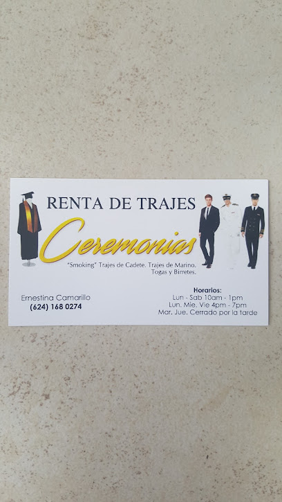 Kendall Trajes. Venta y Renta en San Jose del Cabo